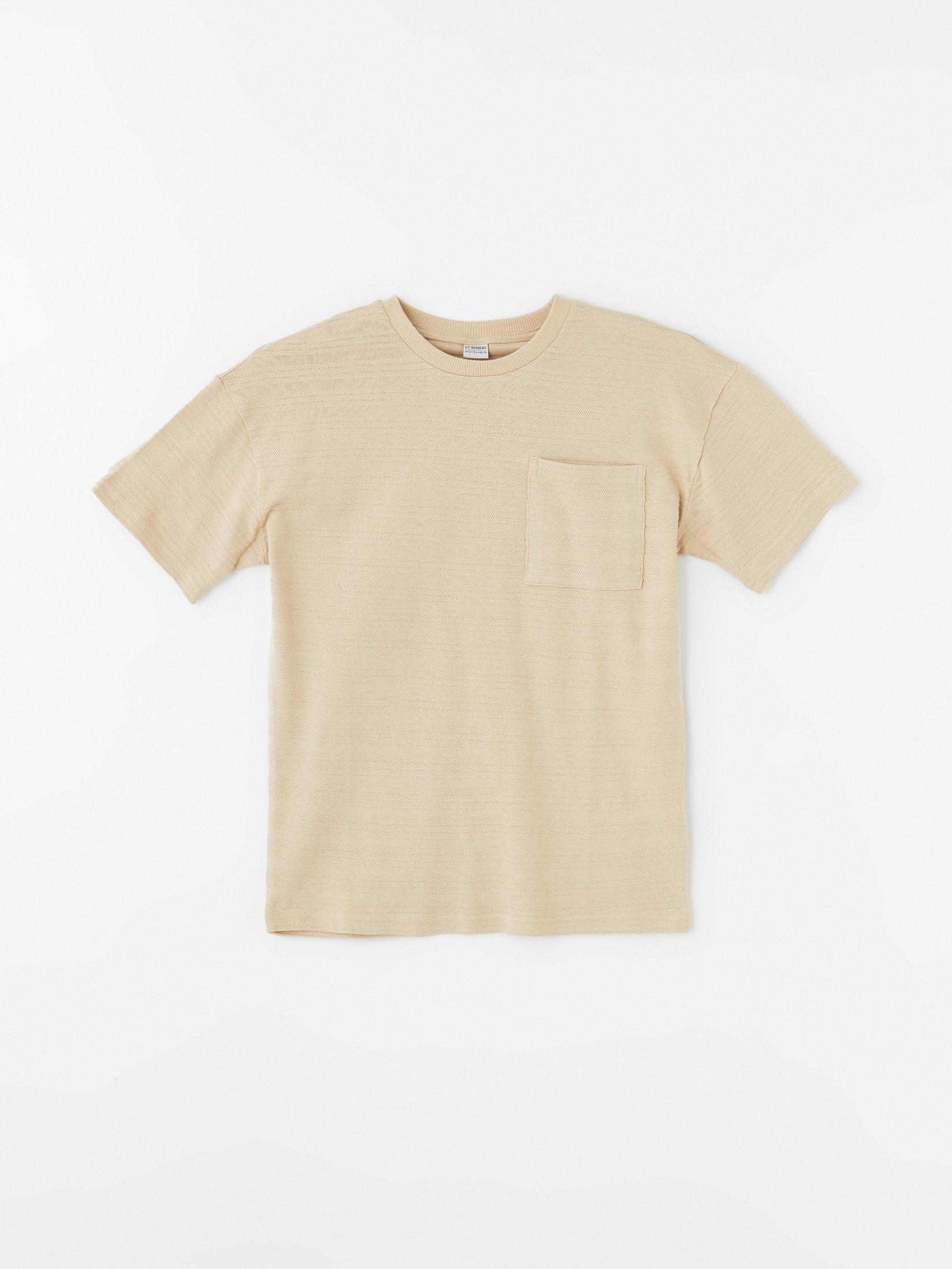 LC Waikiki Majica za dečake S4MU65Z4-YLF, Bež