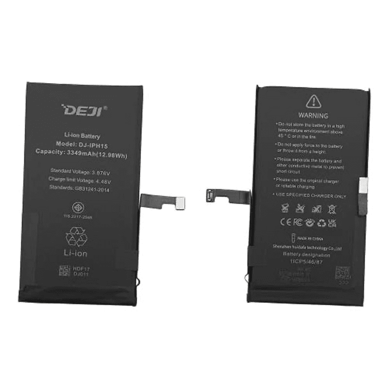 Baterija DEJI (Cracked) za iPhone 15 (3349 mAh)