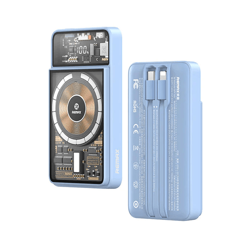 Power Bank Remax Walking-Phantom RPP-580 Mag Charger 20W+22.5W PD+QC 10000 mAh plava