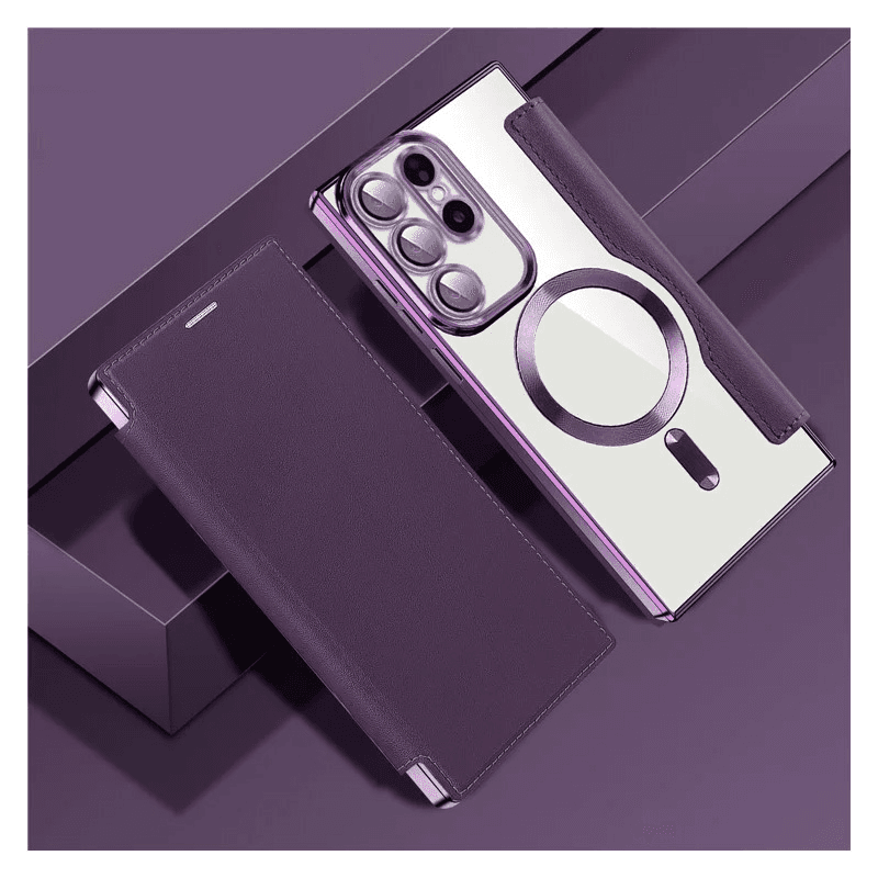 Maskica za Samsung Galaxy S23 Ultra ljubicasta Magsafe Lux Bi Fold