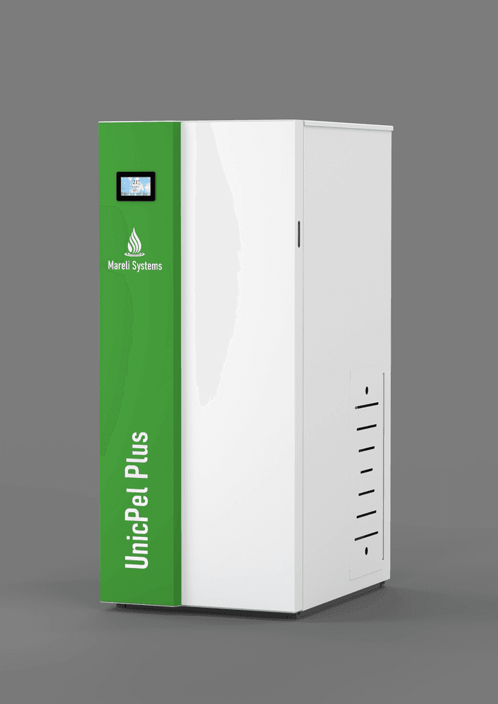 Mareli Kotao na pelet Unicpel Plus 24 (24kW), Belo-zeleni