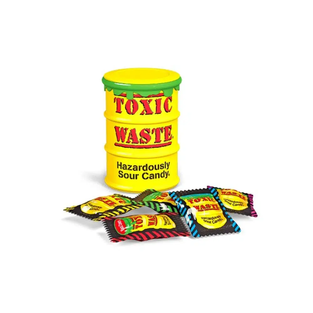 Toxic waste Tvrda kisela bombona, 42g, Žuta