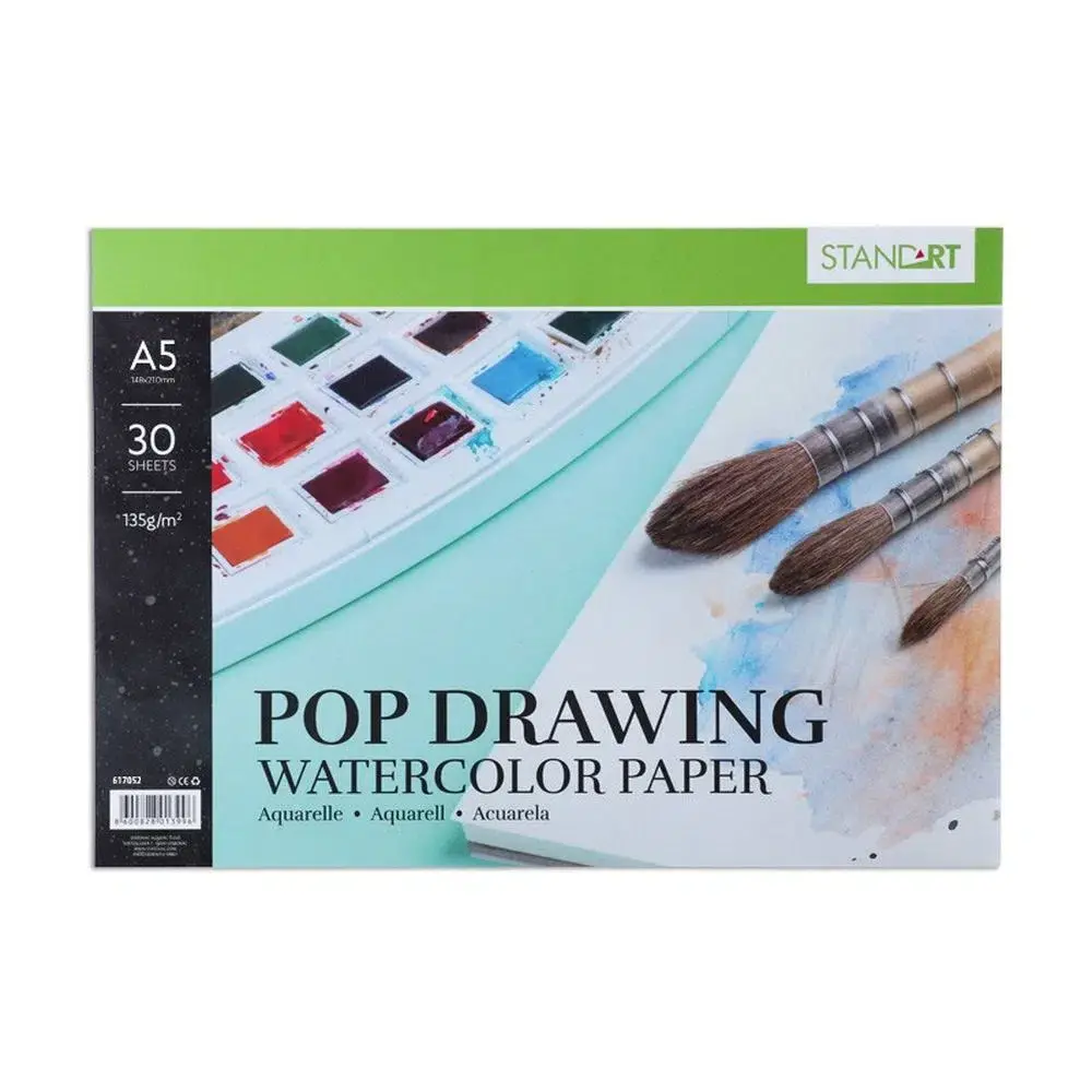 StandArt Akvarel blok Pop drawing, A5, 135g, 30 listova