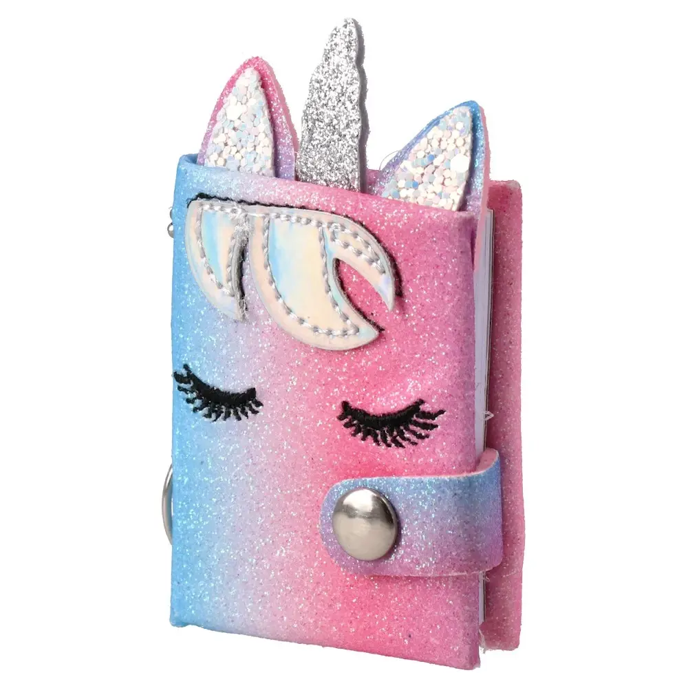 Sjajni mini notes Jednorog Camino, Šareni