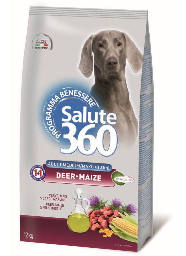 Pet360 Suva hrana za odrasle pse Salute 360, Divljač i jelen, 12kg