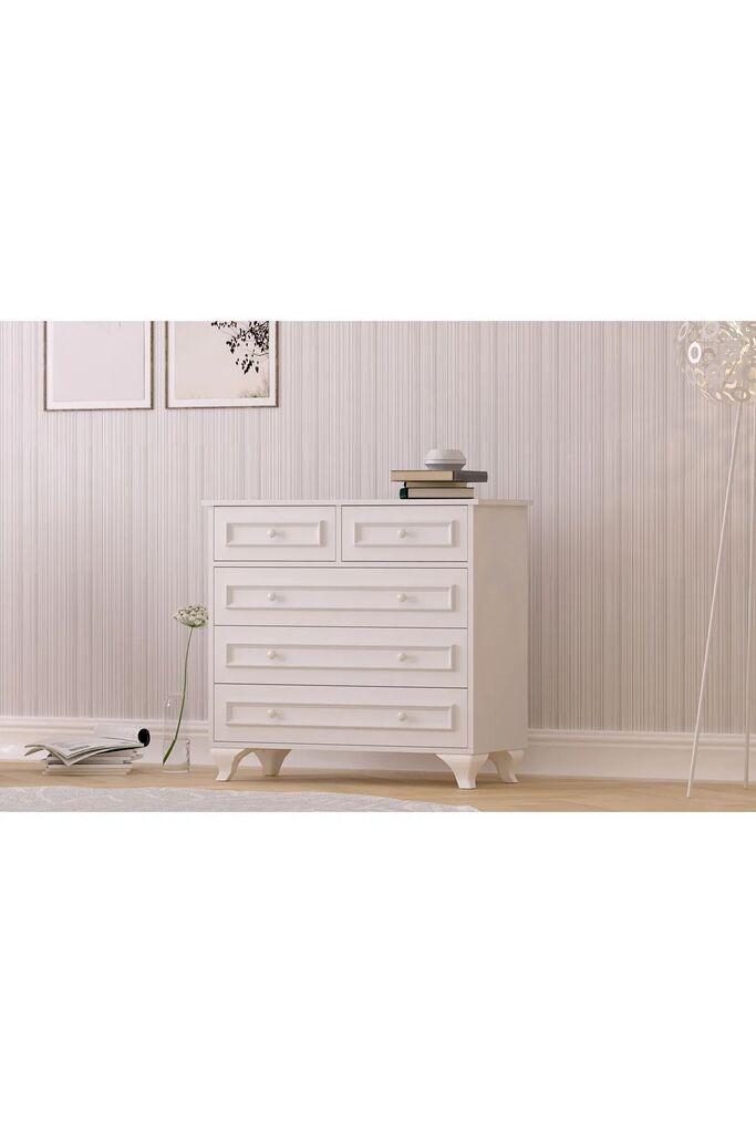 Hanah Home Komoda Rb-186-06, 90x86x40 cm, Bela