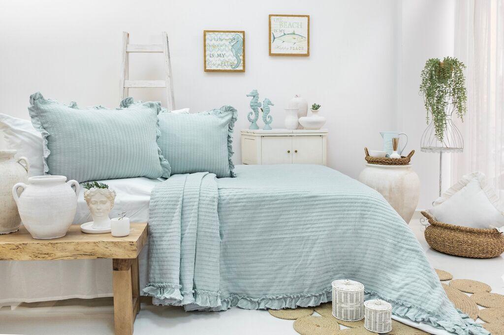 L'essentiel Maison Komplet posteljine Martha, 240x260 cm, Menta