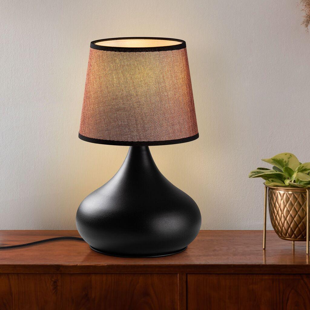 Opviq Stona lampa Bulbe-15461, Crno-braon