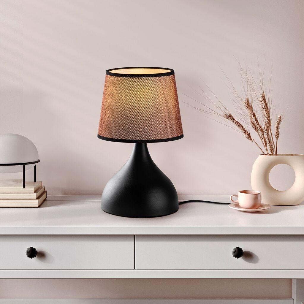 Opviq Stona lampa Gota-15471, Crno-braon