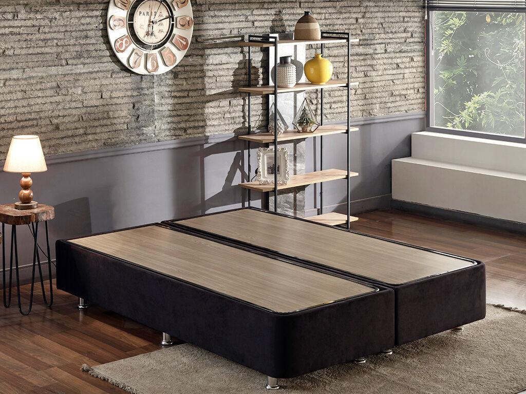 Hanah Home Osnova za krevet  Ela, 150x38x200 cm, Crna