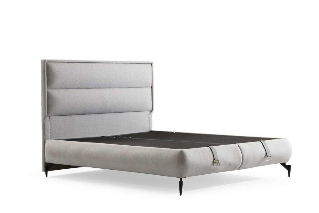 Hanah Home Osnova za krevet  sa uzglavljem Fresh, 180x122x200 cm, Siva