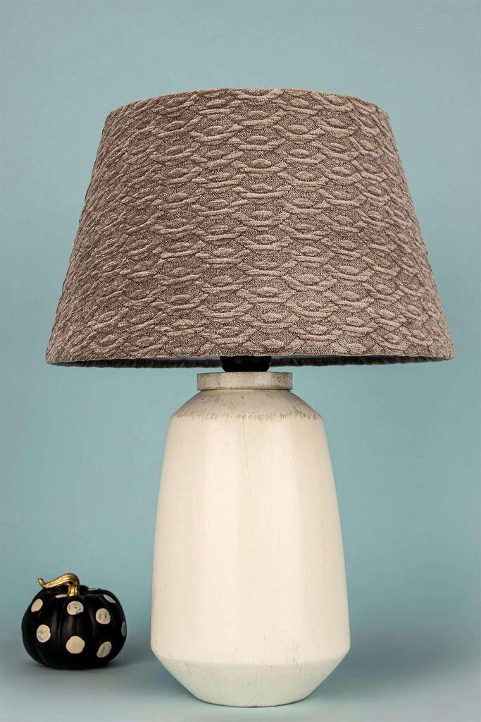 Opviq Stona lampa Milosia, Sivo-krem