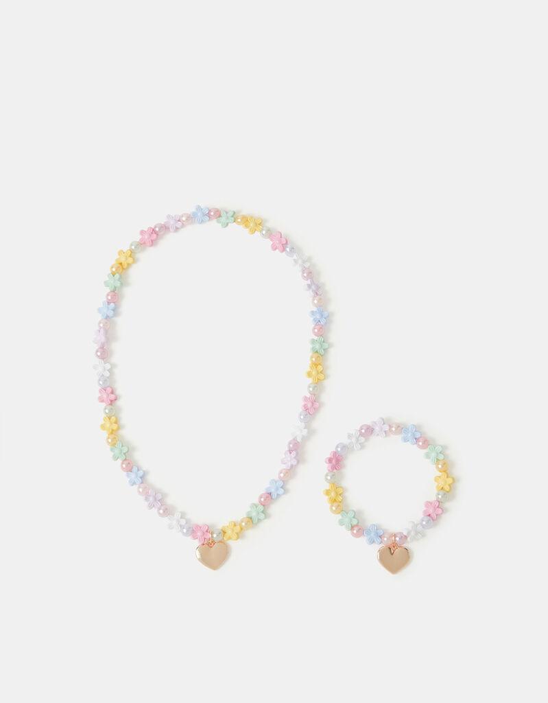 Monsoon Set ogrlica i narukvica Flower, 2 komada