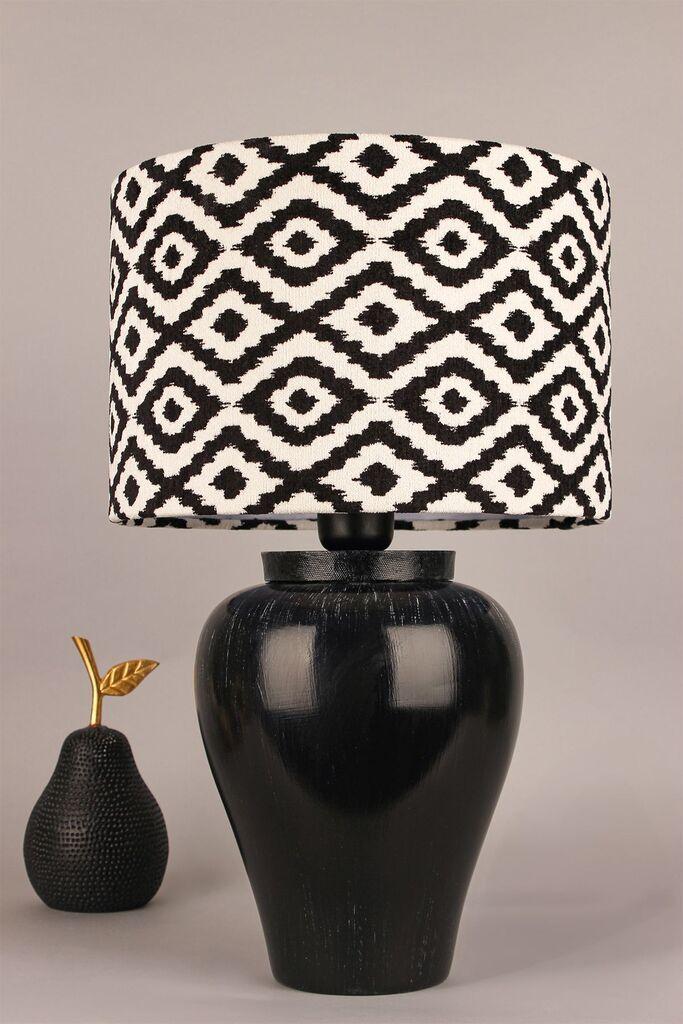 Opviq Stona lampa BK102, Crno-bela