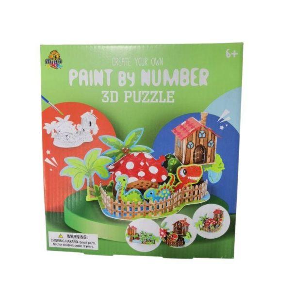 Milla Toys Kreativni set 3D Bojenje po brojevima Bašta SS-23-008