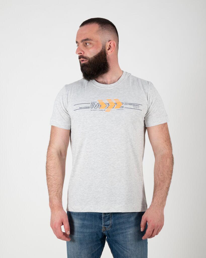 No Copy Muška majica Okruglina 05, Svetlosiva