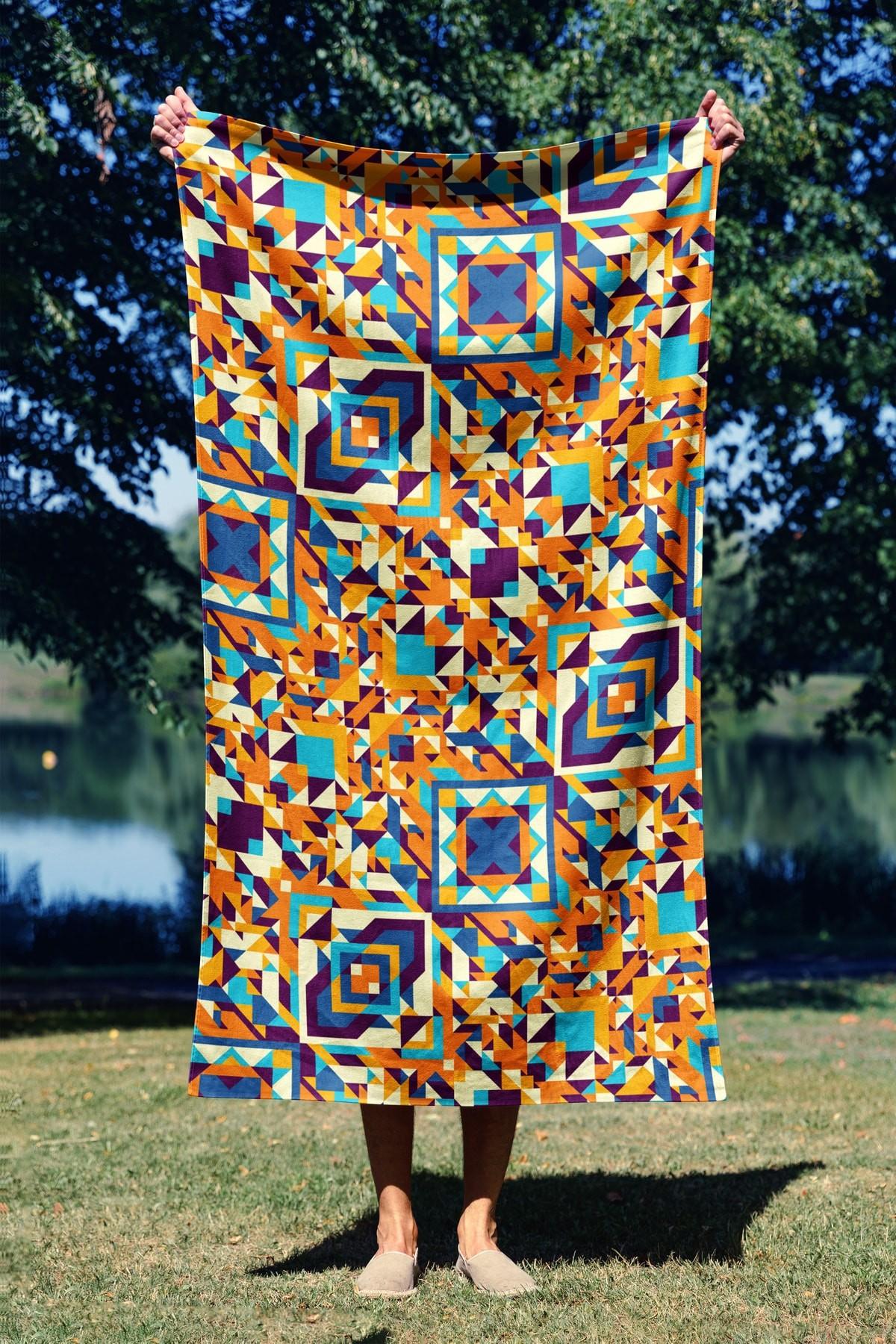 L'essentiel Maison Peškir za plažu 70x130cm Šareni