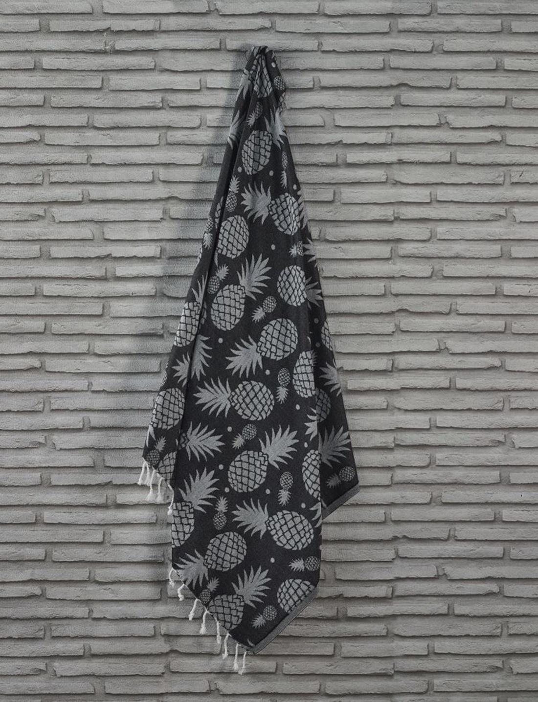 L'essentiel Maison Peškir za plažu 100x180cm Antracit-Sivi