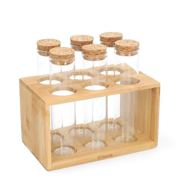 DekorDom Stalak za začine Torano, 14x9 cm, 6 mesta  Braon