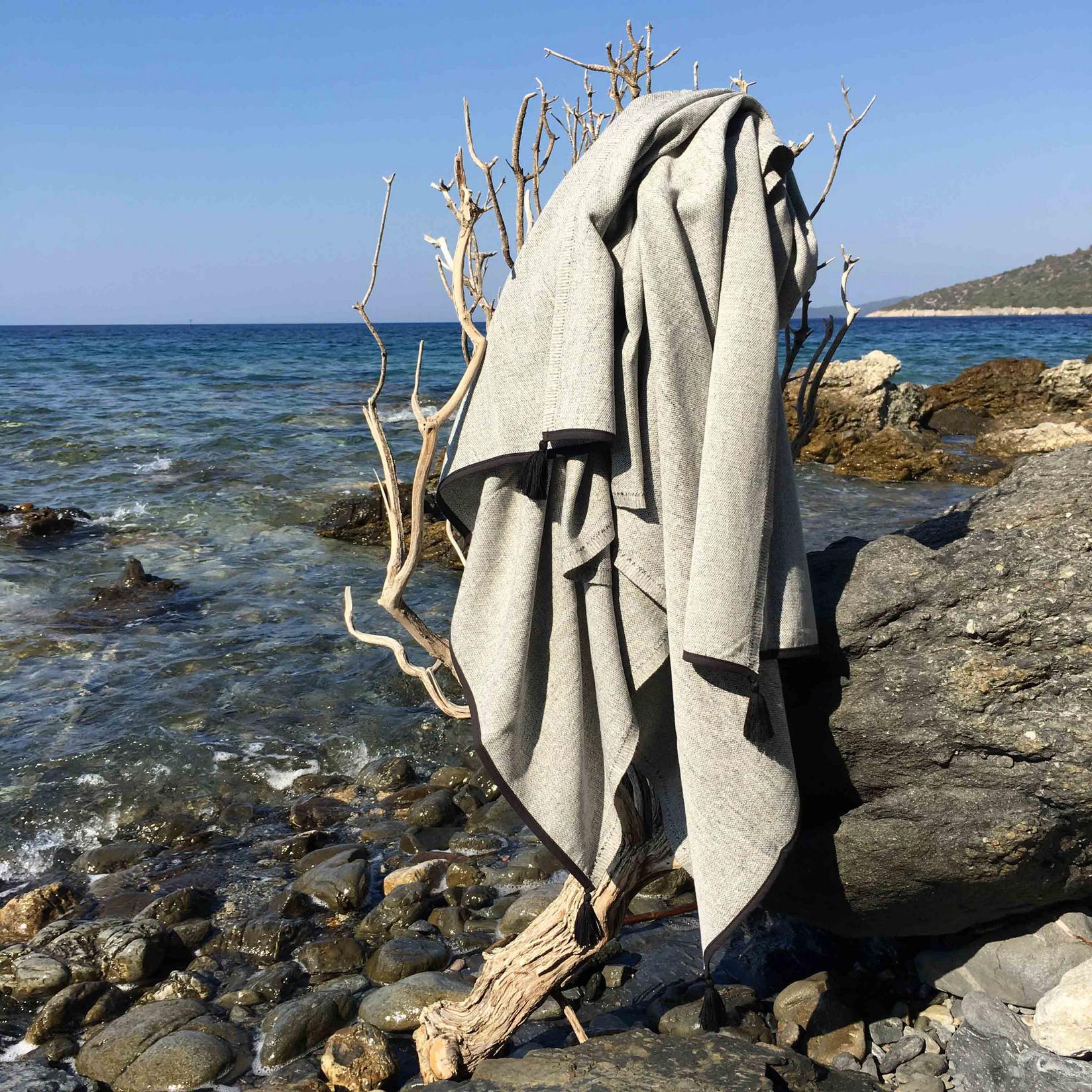 L'essentiel Maison Peškir za plažu 90x180cm Sivi