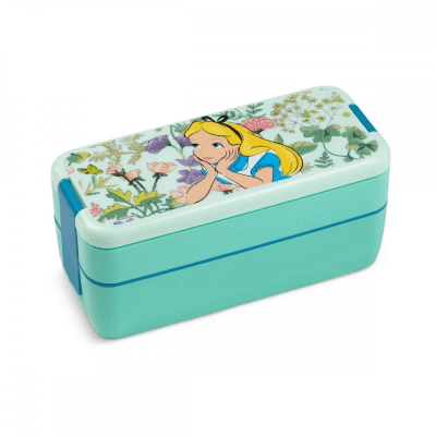 Egan Italy Kutija za užinu sa priborom Alice in Wonderland Disney, 18x8 cm, 650ml, Zelena