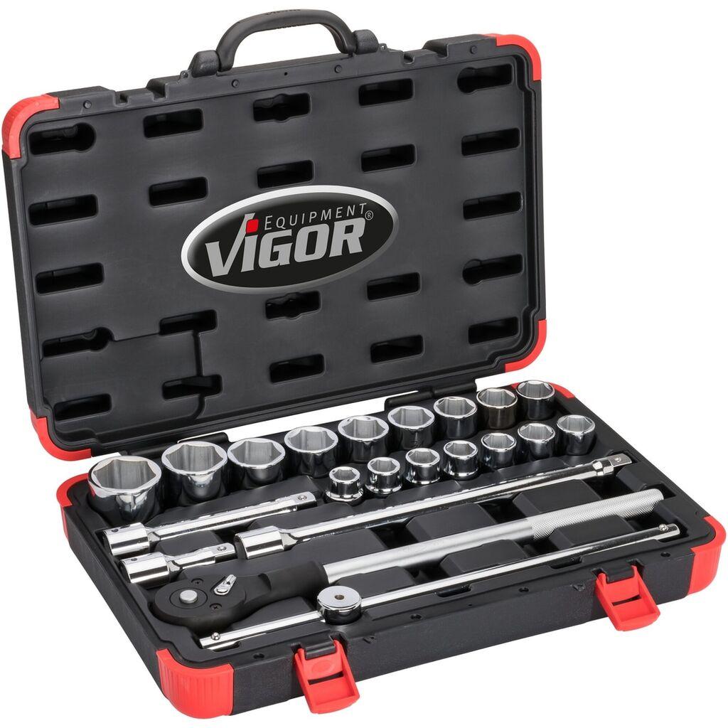 Vigor Set gedora V2318N, 3/4", 21 komad