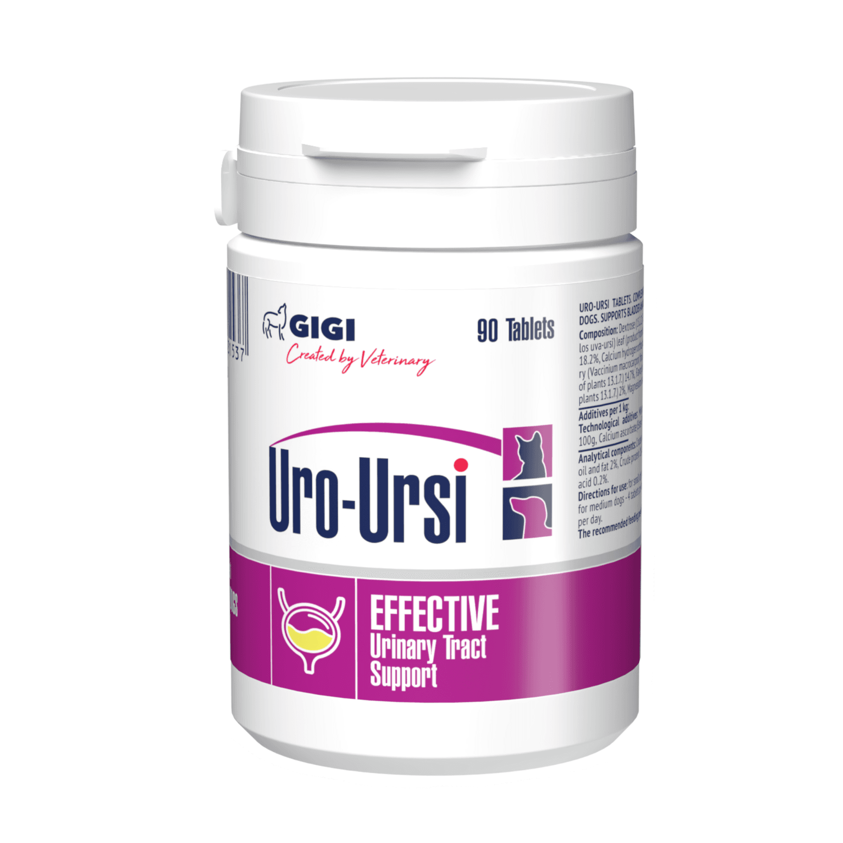 Gigi Uro-Ursi 320 mg suplement za pse i mačke za urinarni trakt i mokrenje 90 tableta