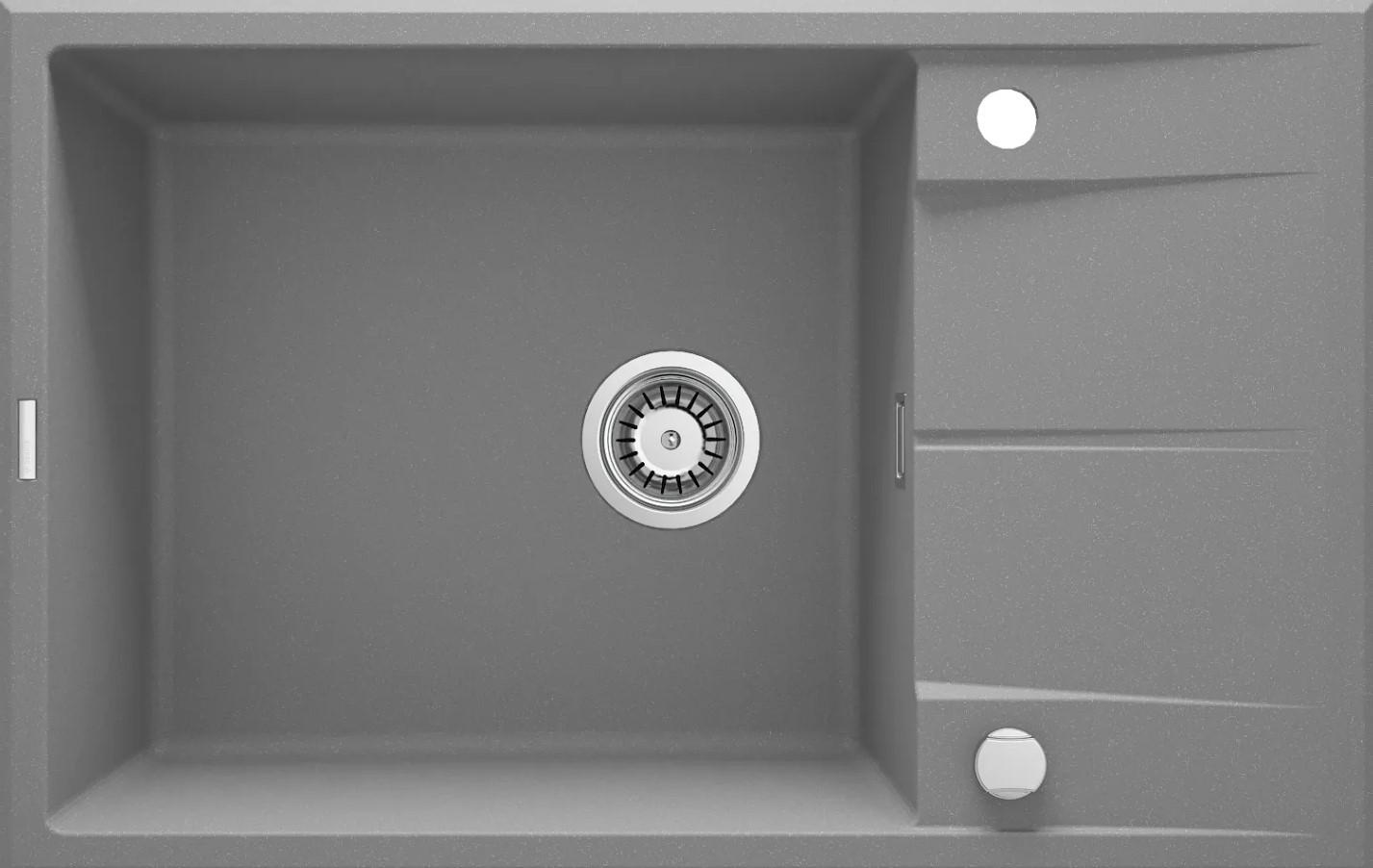 Deante ZQE S11B Granitna sudopera Eridan 78/MGR/O, Tamnosiva