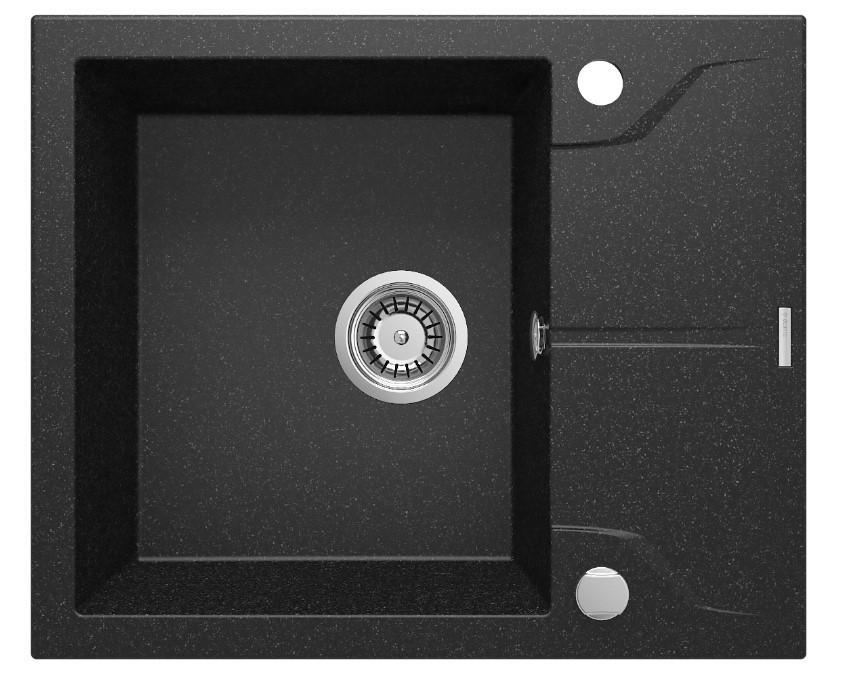 Deante ZQN 211A Granitna sudopera  Andante 59/GR/O, Crna