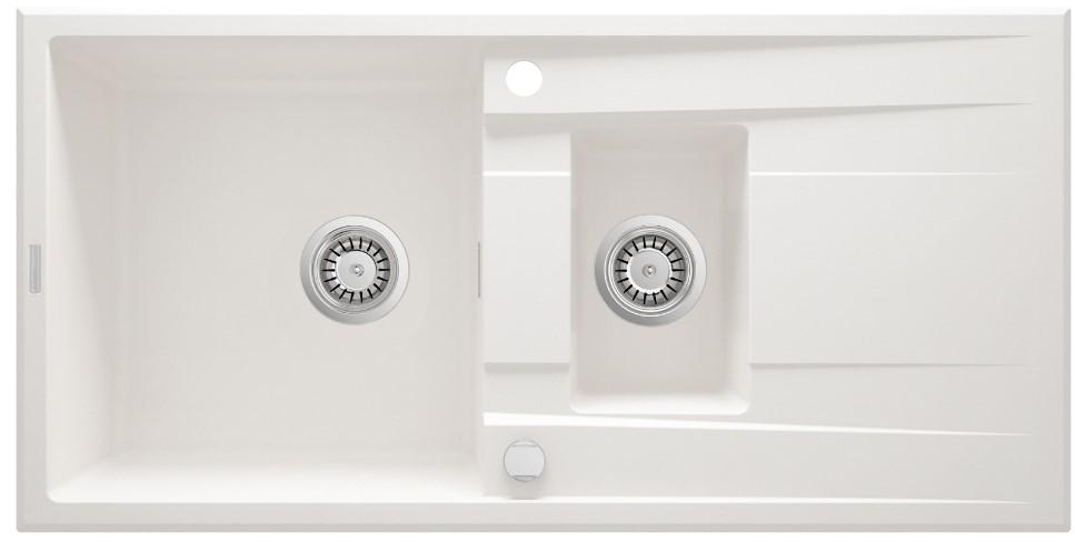 Deante ZQE A513 Granitna sudopera Eridan 100/AL/1.5/O, Bela