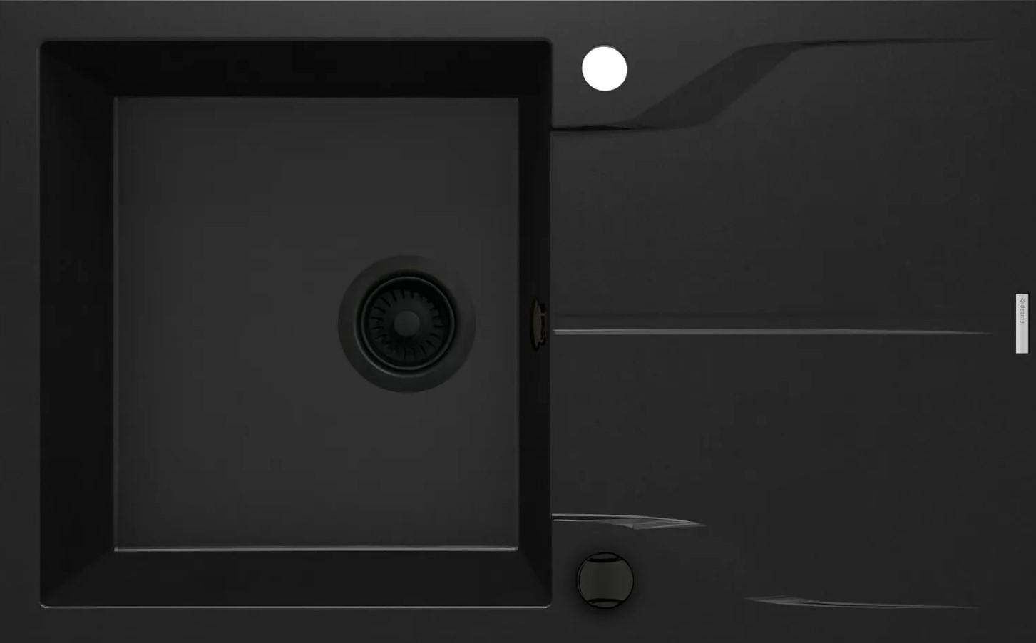 Deante ZQN N11F Granitna sudopera Andante flush 78/BL/O, Crna