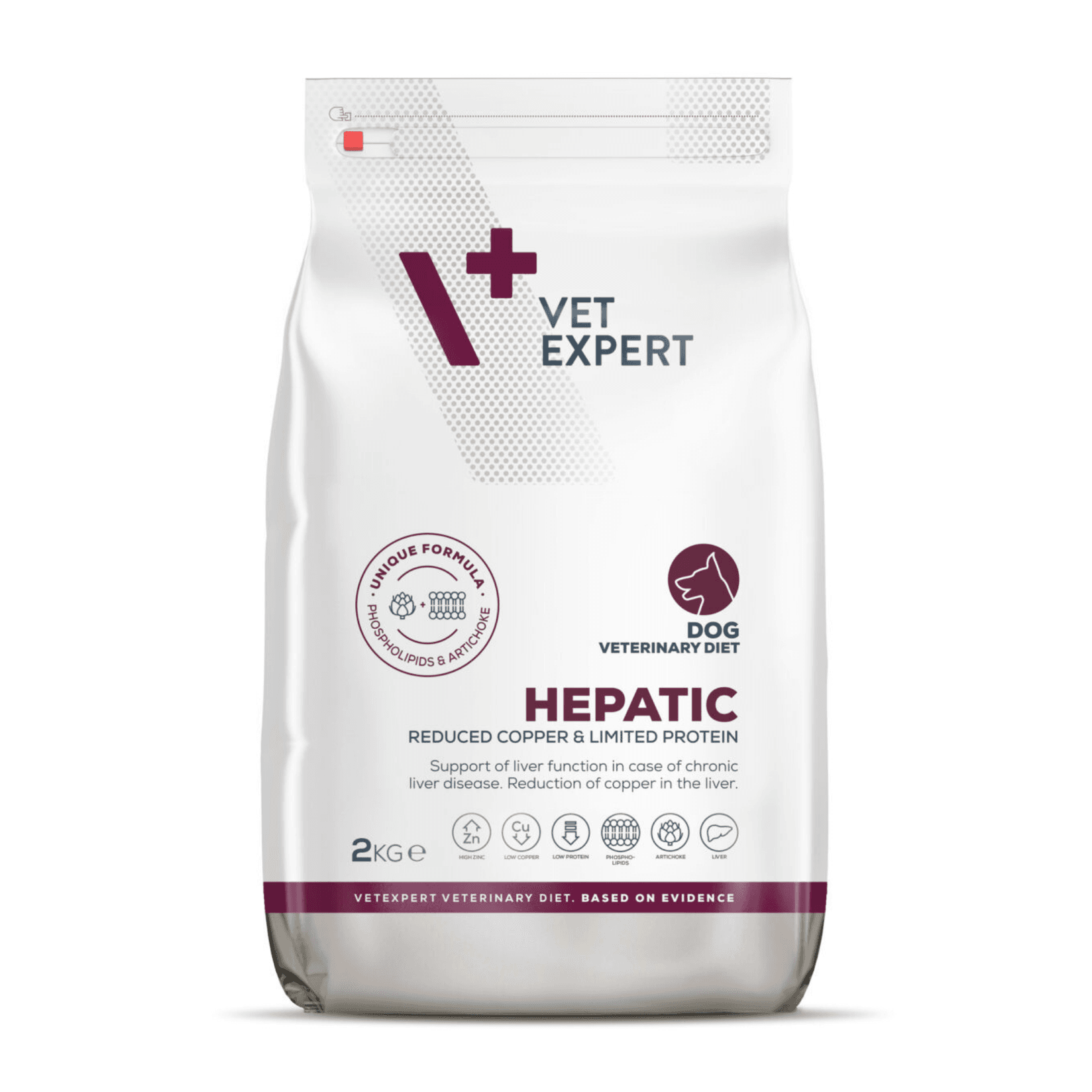 VetExpert Medicinska suva hrana za pse za podršku funkciji jetre, Hepatic Dry, 2kg
