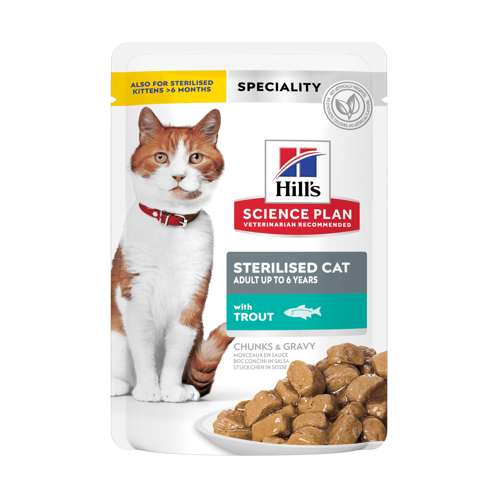 Hill's Science Plan Vlažna hrana za sterilisane mačke, pastrmka, 85g