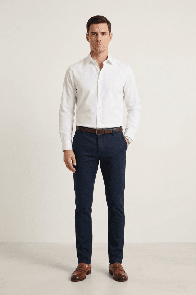 Elit Fashion Muška košulja, Regular fit, Bela