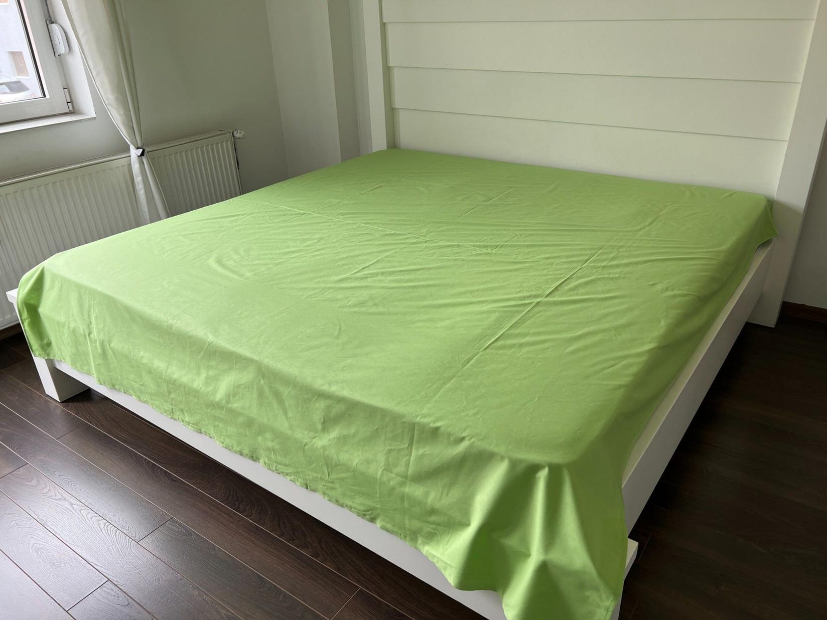 Viktorija Čaršav Ranforce 160x240cm bez lastiša, Zeleni