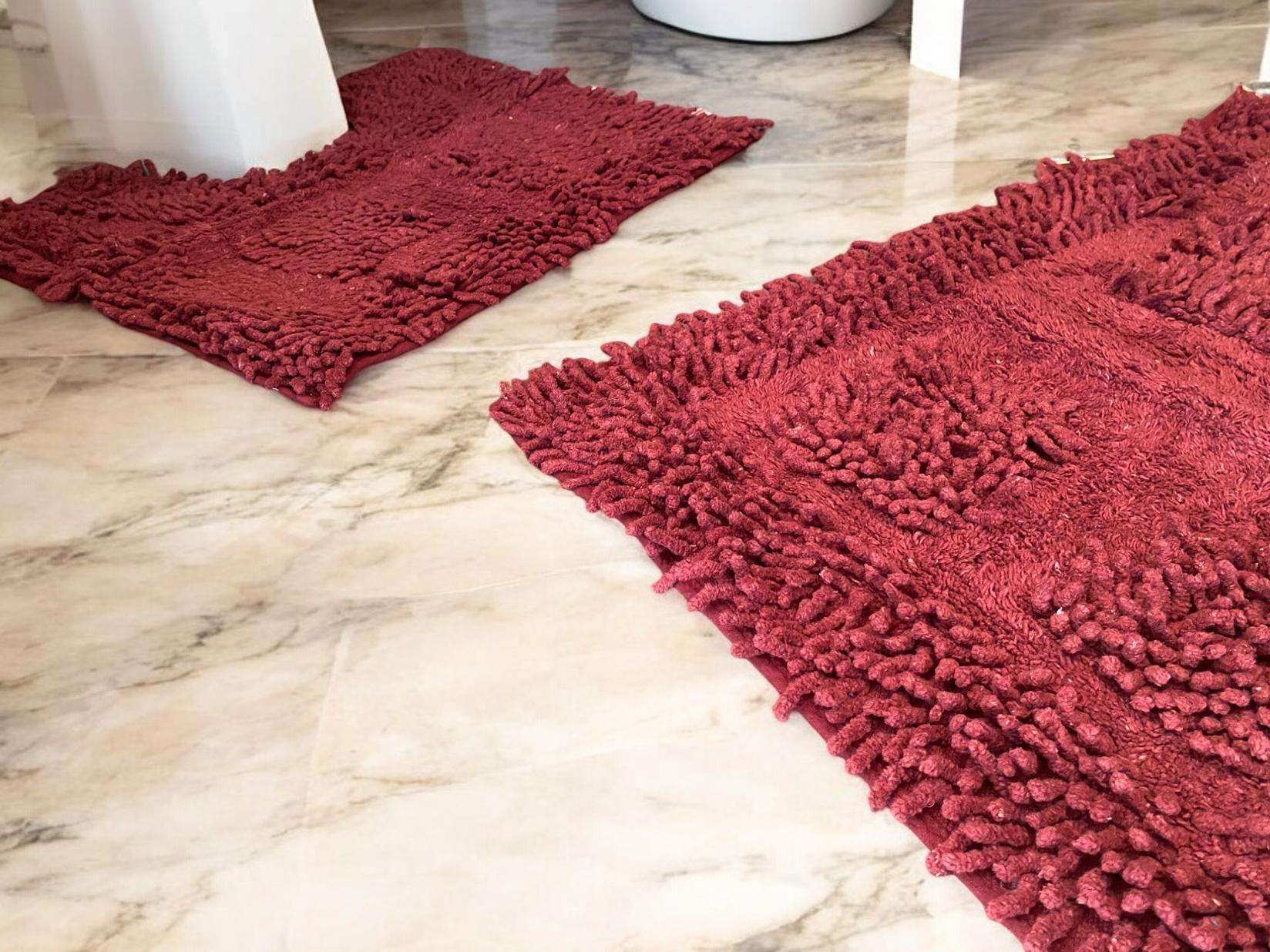 Viktorija Set za kupatilo Čupko dvodelni 50x50cm i 50x80cm, Bordo