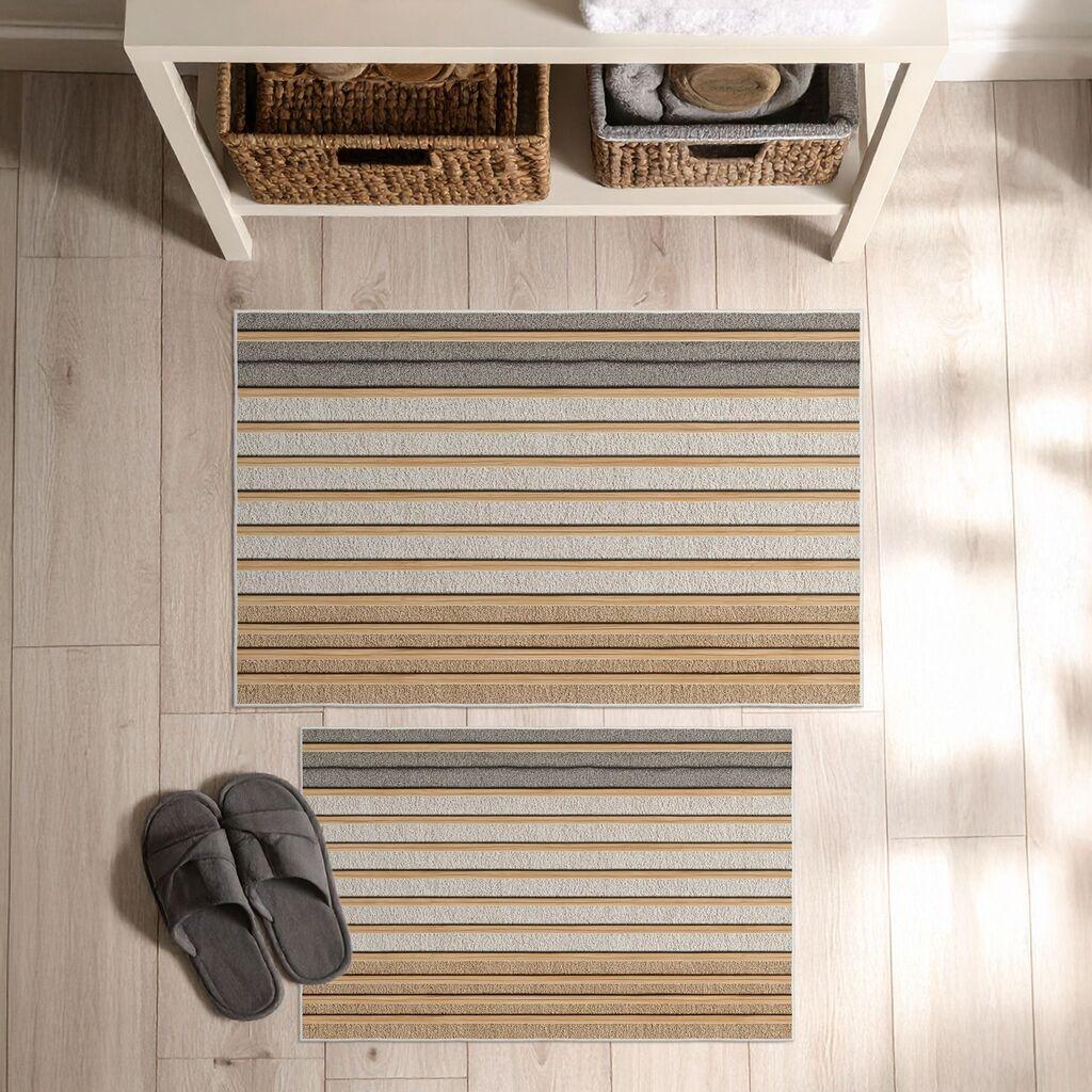 L'essentiel Maison Set prostirki za kupatilo Asr38, 2 dela, Bež