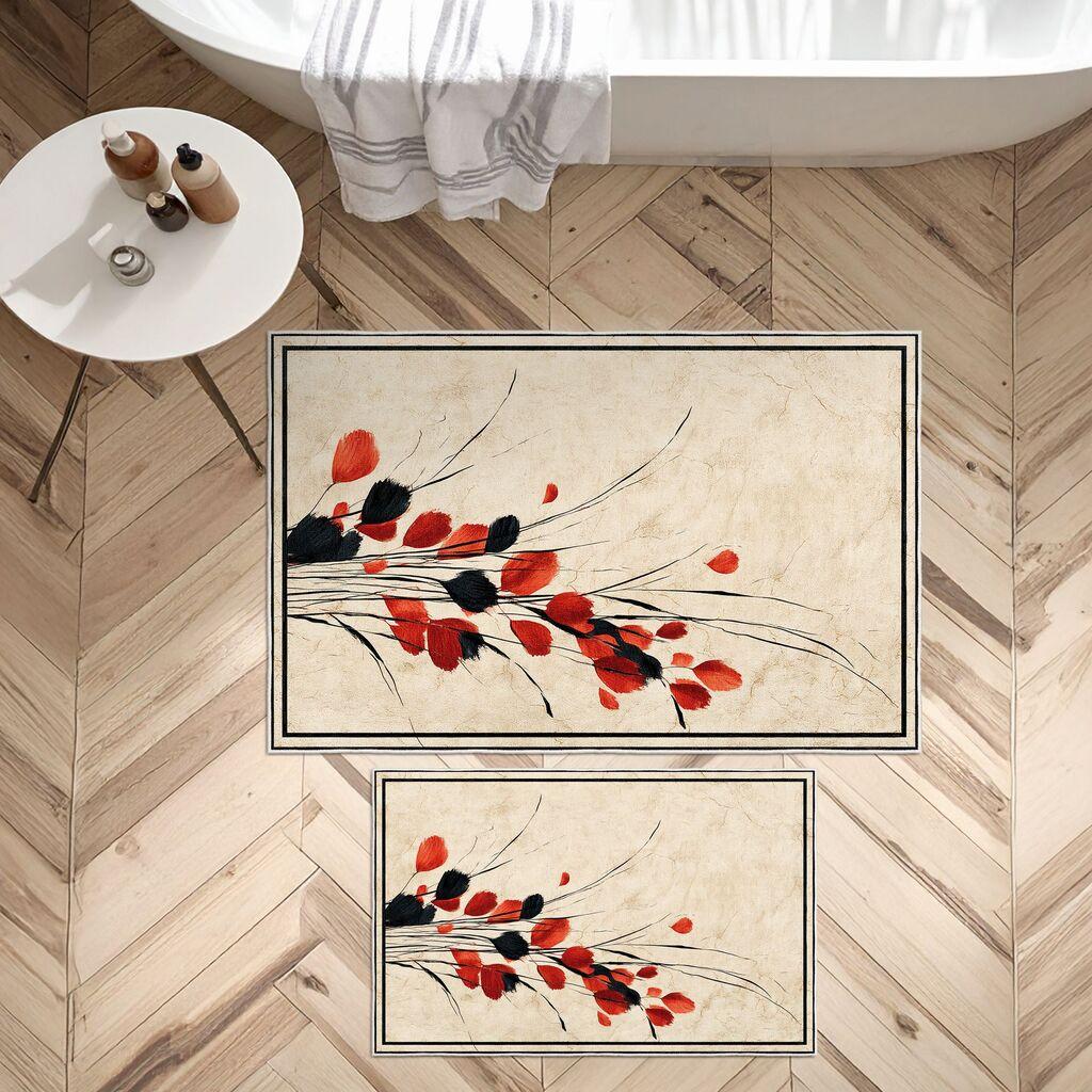 L'essentiel Maison Set prostirki za kupatilo Asr03, 2 dela, Bež