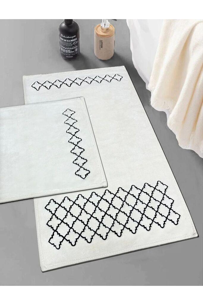 L'essentiel Maison Set prostirki za kupatilo Luxury, 2 dela, Crna