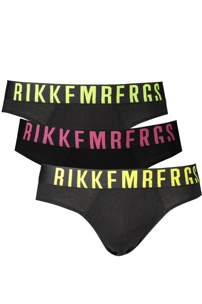 Bikkembergs Set muških slip gaća BKK1USP16TR, 3 komada, Crni