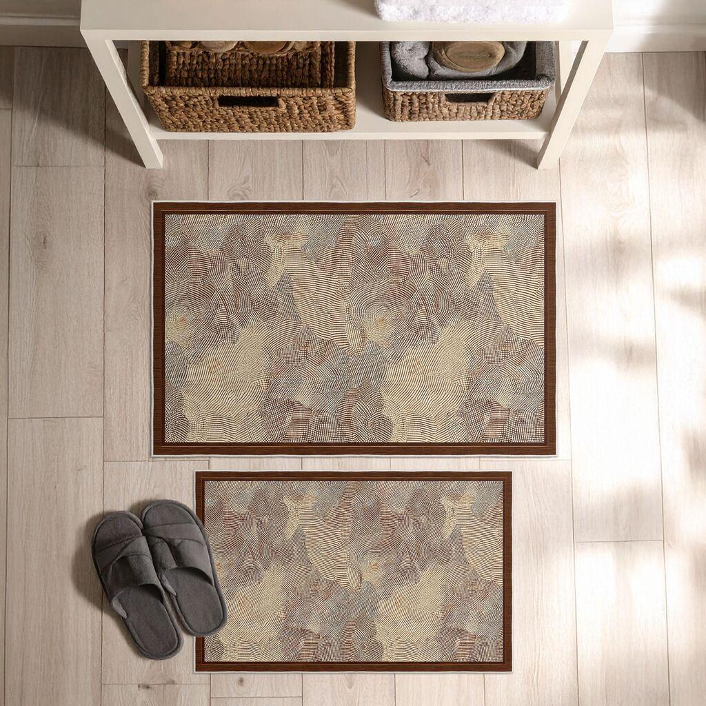 L'essentiel Maison Set prostirki za kupatilo Asr44, 2 dela, Bordo