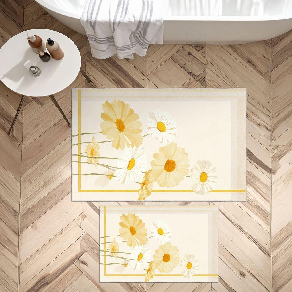 L'essentiel Maison Set prostirki za kupatilo Asr04, 2 dela, Bež