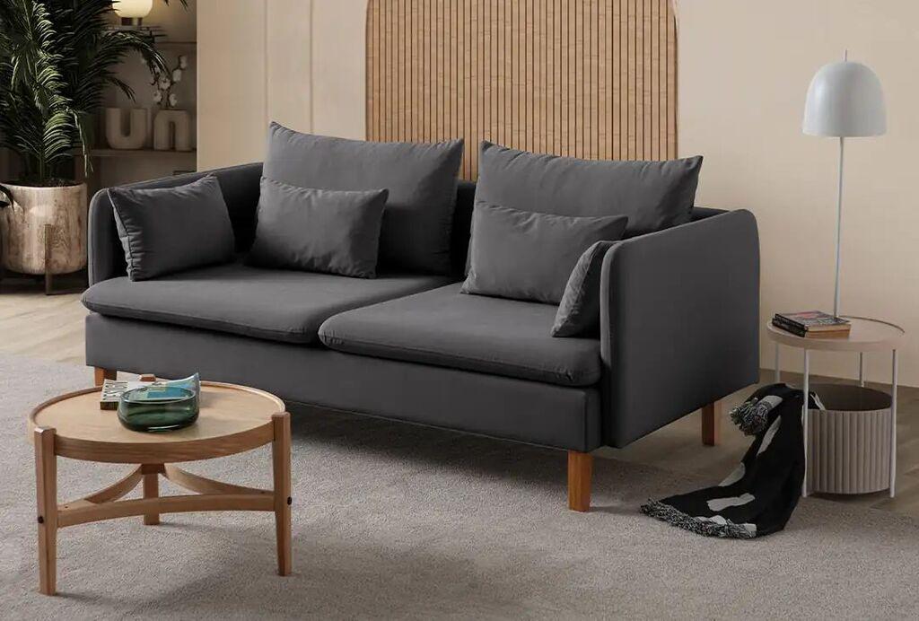 Atelier del Sofa Trosed Flexy, 195 x 100 x 75 cm, Antracit