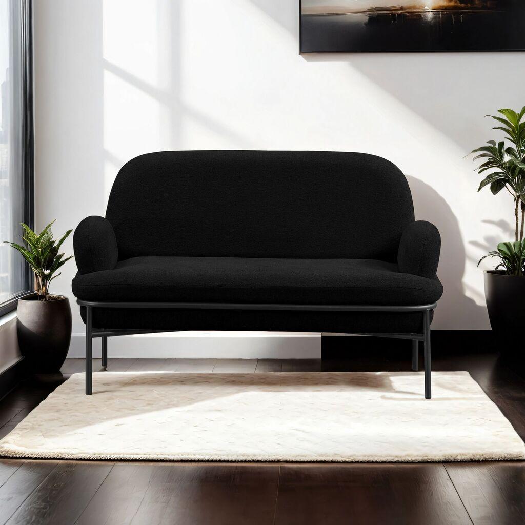 Atelier del Sofa Dvosed Aster, 140 x 80 x 53 cm, Crni