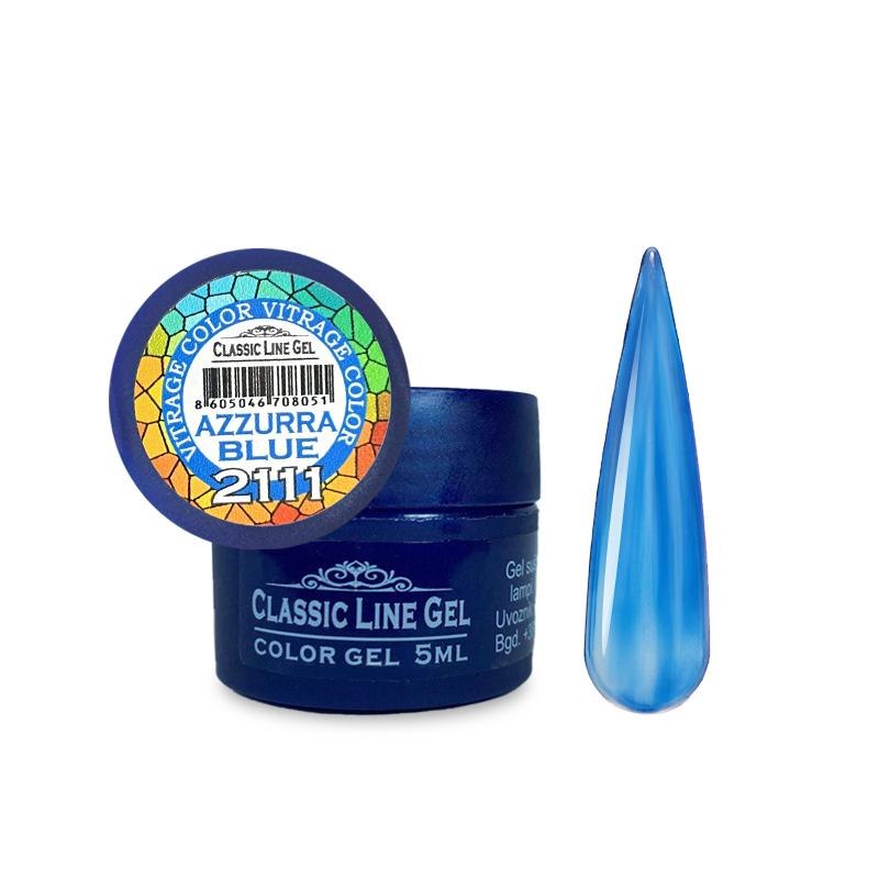 CLASSIC LINE Gel za nokte Azzuro Blue, 5ml
