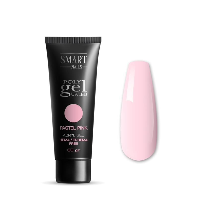 SMART Poly gel za nokte Pastel pink, 60gr