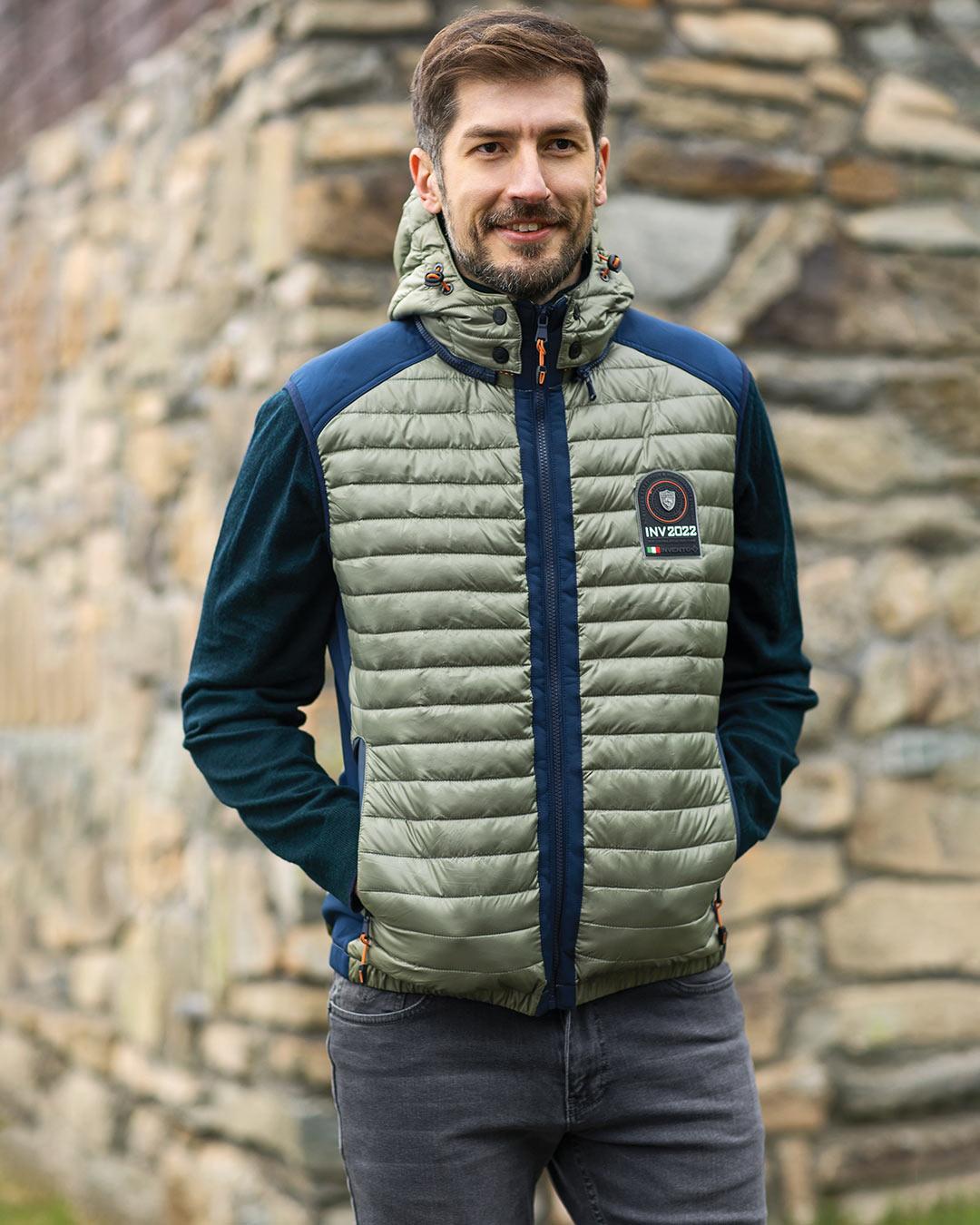 INVENTO Muški prsluk Jackson, Maslinasti