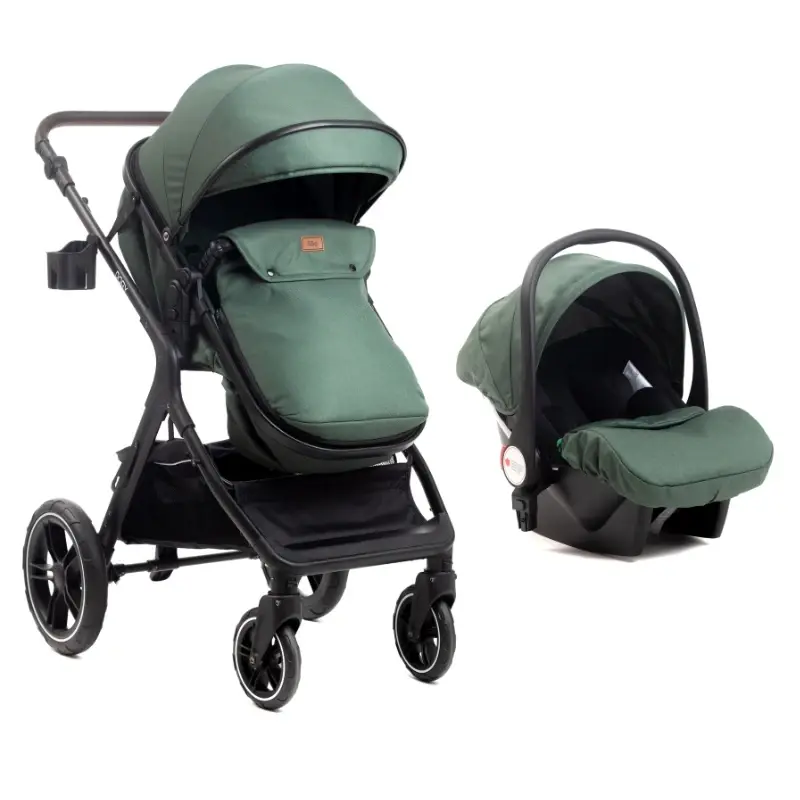 BBO Kolica za bebe 3u1 Dory, Zelena