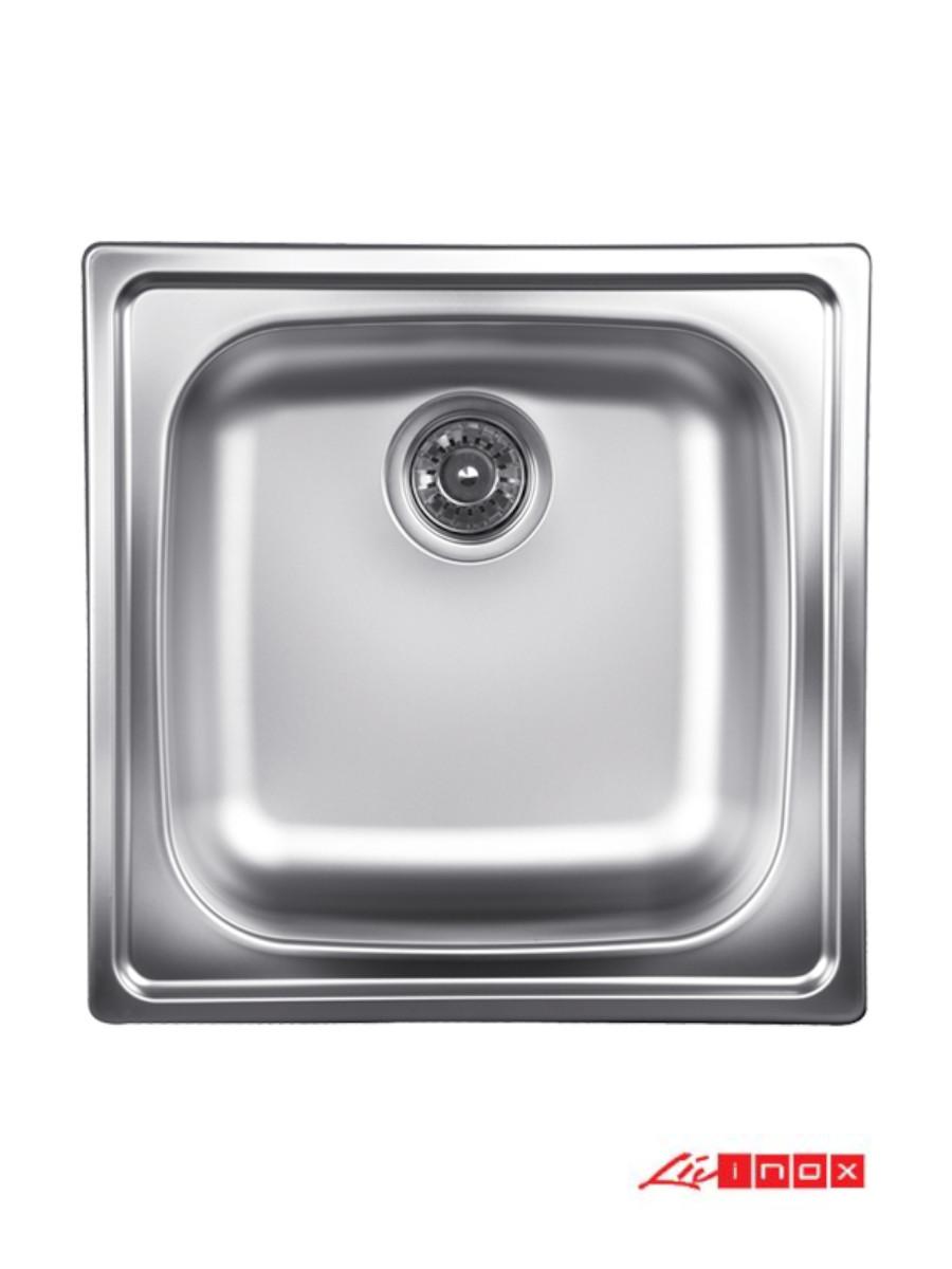 Livinox Ugradna sudopera LivEX177, 50x50cm, Sifon ø90, Hrom