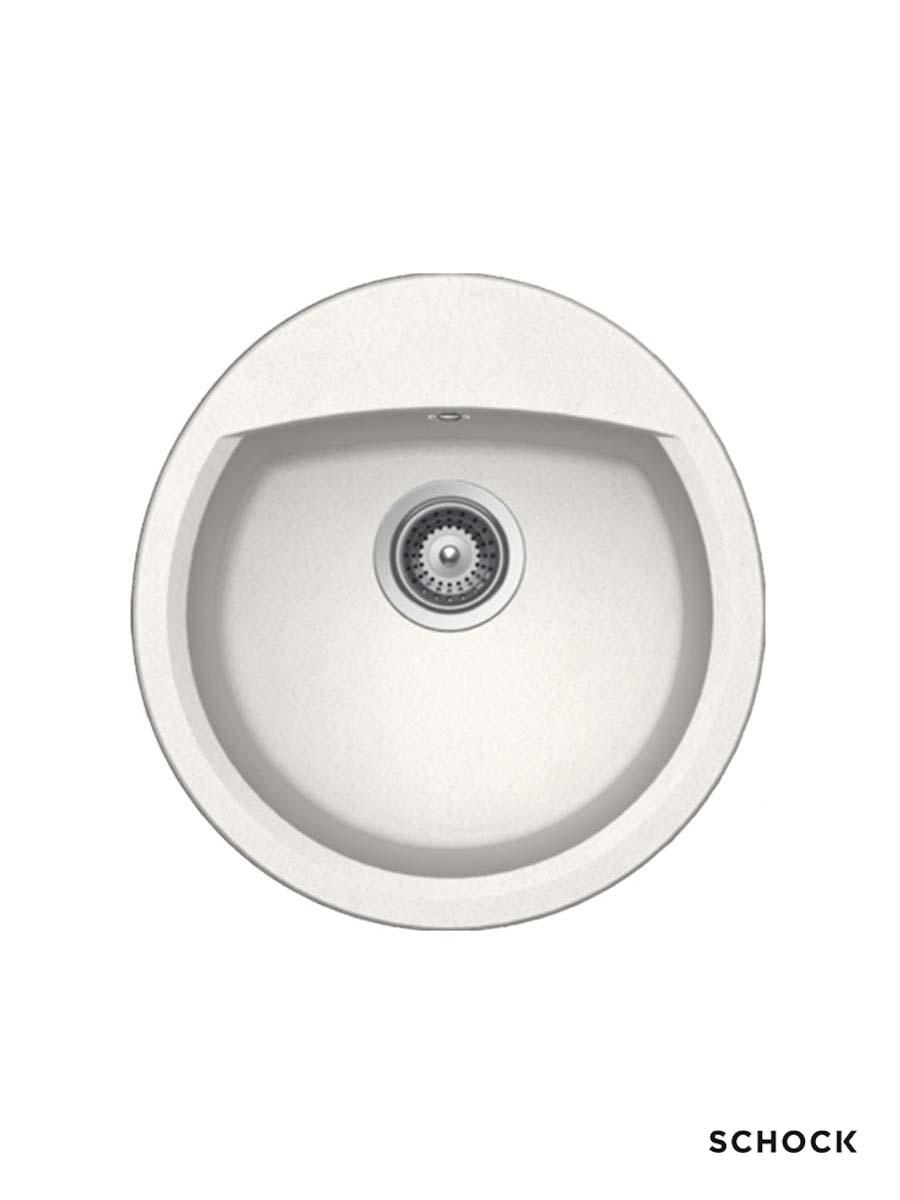 Schock Granitna ugradna sudopera Manhattan R100, 47x49cm, Bela